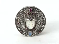 1990s Sajen Sterling Silver Ruby Moonstone Garnet Goddess Face Trinket Box -Chairish Shop 1990s sajen sterling silver ruby moonstone garnet goddess face trinket box 2469
