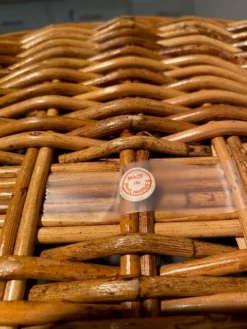 1990s Stiles Brothers For Bauer International Leather Trim Basket 19 1990s Stiles Brothers For Bauer International Leather Trim Basket -Chairish Shop 1990s stiles brothers for bauer international leather trim basket 6284