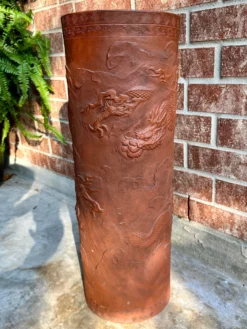 19th Century Antique China Dragonware Tokoname Yixing Stoneware Zisha Clay Dragon Handmade Umbrella Stand 17 19th Century Antique China Dragonware Tokoname Yixing Stoneware Zisha Clay Dragon Handmade Umbrella Stand -Chairish Shop 19th century antique china dragonware tokoname yixing stoneware zisha clay dragon handmade umbrella stand 2016 scaled