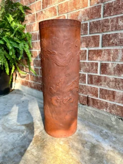 19th Century Antique China Dragonware Tokoname Yixing Stoneware Zisha Clay Dragon Handmade Umbrella Stand 15 19th Century Antique China Dragonware Tokoname Yixing Stoneware Zisha Clay Dragon Handmade Umbrella Stand -Chairish Shop 19th century antique china dragonware tokoname yixing stoneware zisha clay dragon handmade umbrella stand 4680 scaled