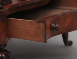 19th Century Burr Walnut Canterbury In Serpentine Form, 1860s -Chairish Shop 19th century burr walnut canterbury in serpentine form 1860s 5497