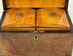 19th Century Tortoise Shell Grain And Greek Key Tea Caddy. Boule, Georgian -Chairish Shop 19th century tortoise shell grain and greek key tea caddy boule georgian 5979