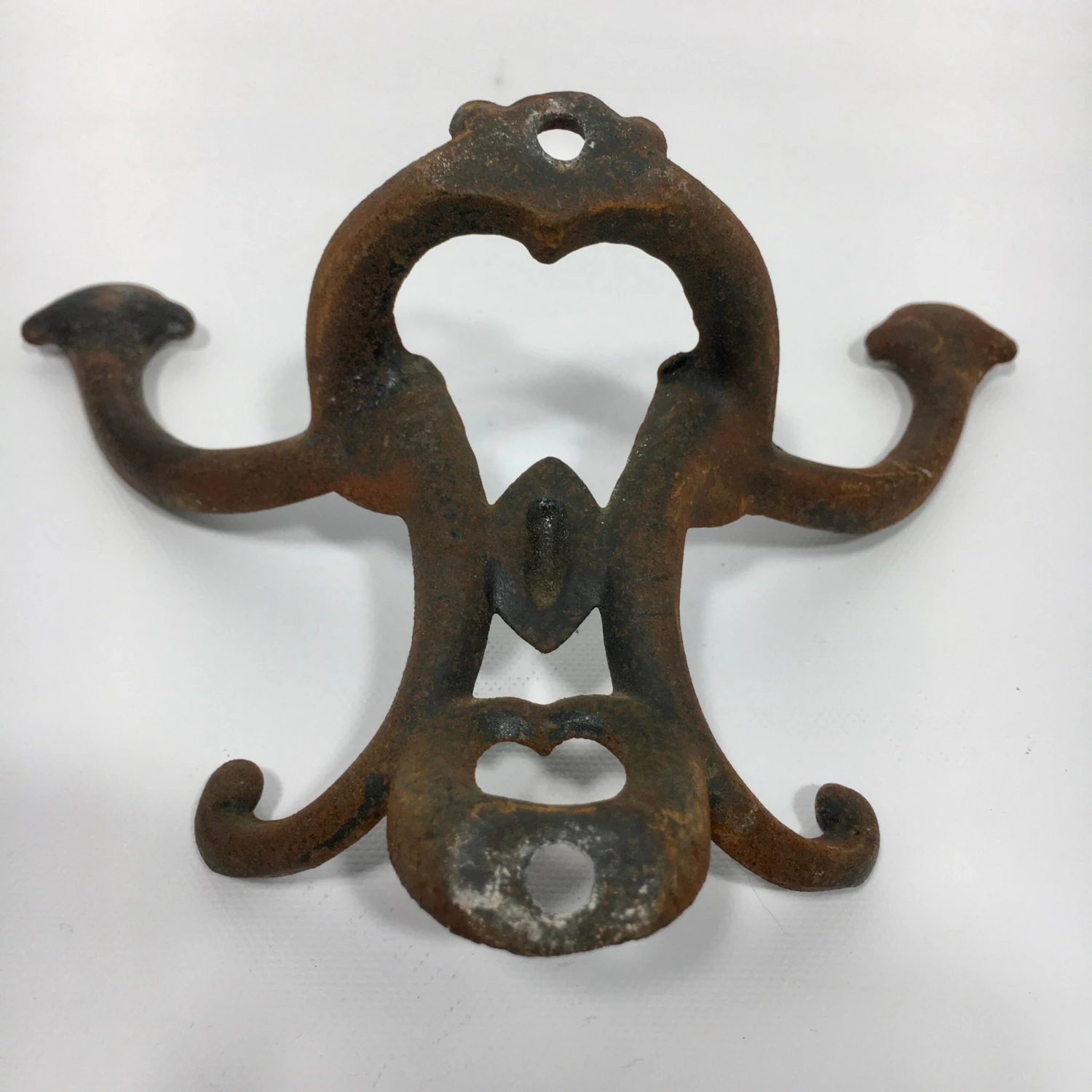 6” Victorian Cast Iron Double Hook 4 6” Victorian Cast Iron Double Hook - Image 4
