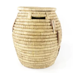 African Lidded Coiled Basket 11 African Lidded Coiled Basket -Chairish Shop african lidded coiled basket 4236