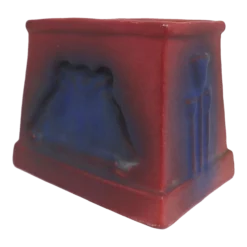 American Van Briggle Pottery Mulberry And Blue Glazed Desk Brochure Holder