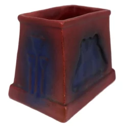 American Van Briggle Pottery Mulberry And Blue Glazed Desk Brochure Holder 13 American Van Briggle Pottery Mulberry And Blue Glazed Desk Brochure Holder -Chairish Shop american van briggle pottery mulberry and blue glazed desk brochure holder 8140