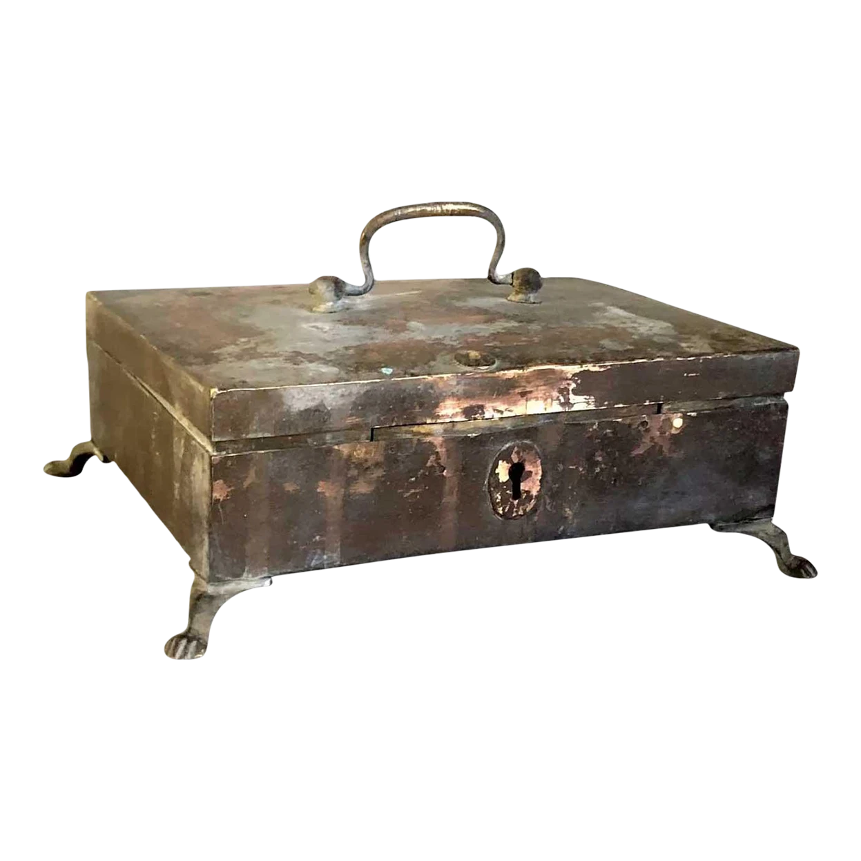 Anglo Indian Regency Patinated Brass Desk Box 1 Anglo Indian Regency Patinated Brass Desk Box