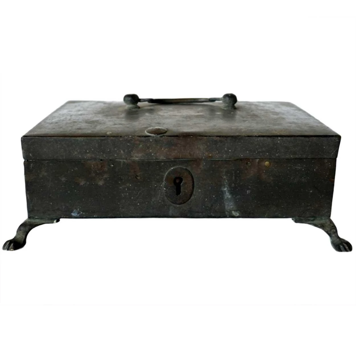 Anglo Indian Regency Patinated Brass Desk Box 4 Anglo Indian Regency Patinated Brass Desk Box - Image 4