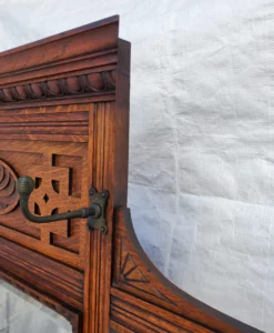 Antique 1890s Carved Oak Hall Tree W Hooks, Mirror, Marble Top & Storage Cabinet 19 Antique 1890s Carved Oak Hall Tree W Hooks, Mirror, Marble Top & Storage Cabinet -Chairish Shop antique 1890s carved oak hall tree w hooks mirror marble top and storage cabinet 2575 scaled