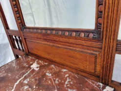 Antique 1890s Carved Oak Hall Tree W Hooks, Mirror, Marble Top & Storage Cabinet 17 Antique 1890s Carved Oak Hall Tree W Hooks, Mirror, Marble Top & Storage Cabinet -Chairish Shop antique 1890s carved oak hall tree w hooks mirror marble top and storage cabinet 8798 scaled