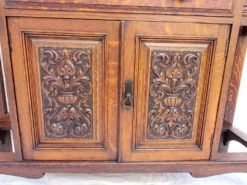 Antique 1890s Carved Oak Hall Tree W Hooks, Mirror, Marble Top & Storage Cabinet 13 Antique 1890s Carved Oak Hall Tree W Hooks, Mirror, Marble Top & Storage Cabinet -Chairish Shop antique 1890s carved oak hall tree w hooks mirror marble top and storage cabinet 8958 scaled