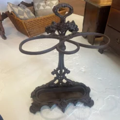 Antique 19th Century French Iron Umbrella Stand -Chairish Shop antique 19th century french iron umbrella stand 8396 scaled