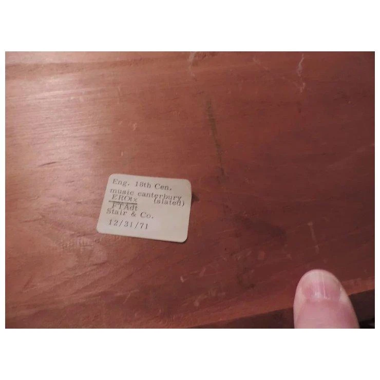 Antique 19th Century George III Mahogany Canterbury 1810 10 Antique 19th Century George III Mahogany Canterbury 1810 - Image 10