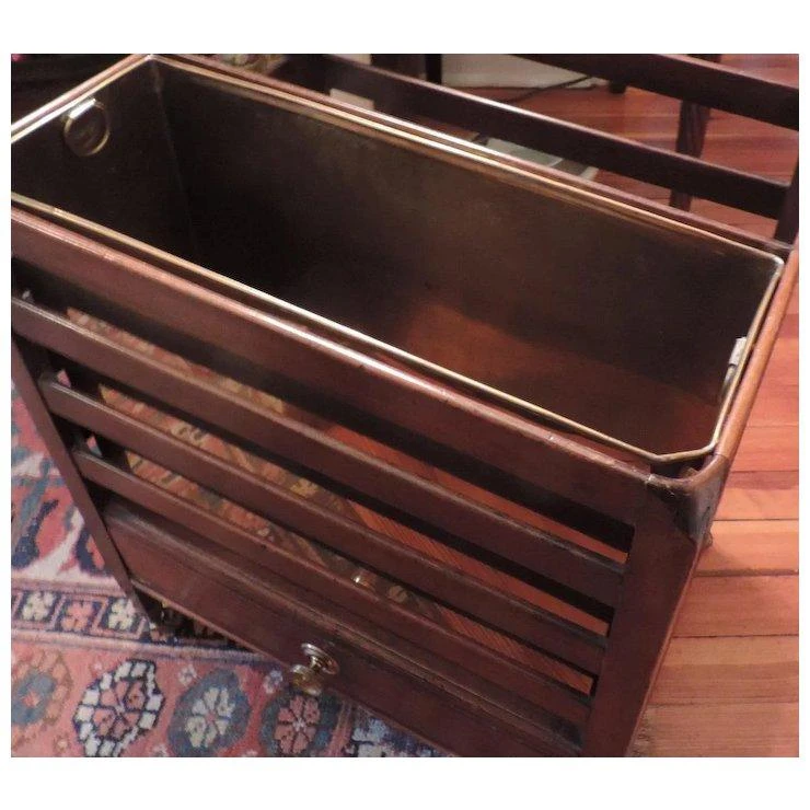 Antique 19th Century George III Mahogany Canterbury 1810 8 Antique 19th Century George III Mahogany Canterbury 1810 - Image 8