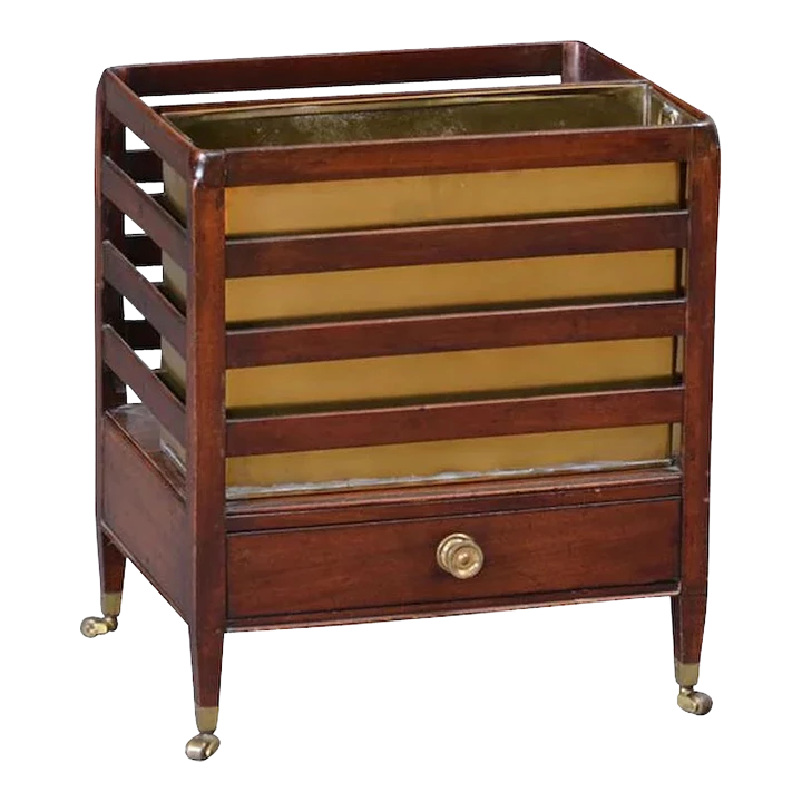 Antique 19th Century George III Mahogany Canterbury 1810 1 Antique 19th Century George III Mahogany Canterbury 1810