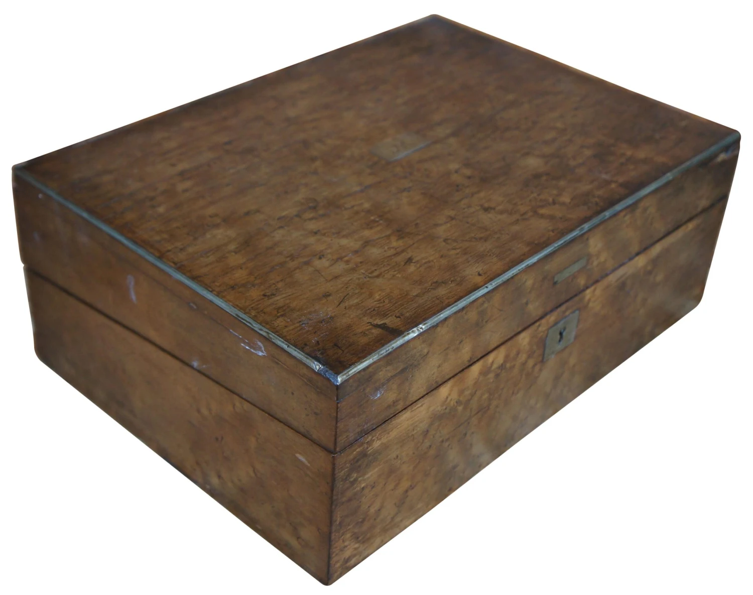 Antique 19th Century Victorian Birdseye Maple Traveling Writing Slope Box 2 Antique 19th Century Victorian Birdseye Maple Traveling Writing Slope Box - Image 2