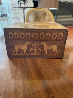Antique 19th Century Wooden Box Inlaid 17 Antique 19th Century Wooden Box Inlaid -Chairish Shop antique 19th century wooden box inlaid 4194