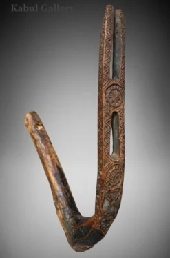 Antique Afghanistan Hand-Carved Hook Nuristan, 1890s 15 Antique Afghanistan Hand-Carved Hook Nuristan, 1890s -Chairish Shop antique afghanistan hand carved hook nuristan 1890s 8490