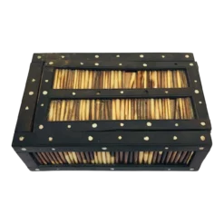 Antique Anglo Indian Box Handcrafted With Porcupine Quills