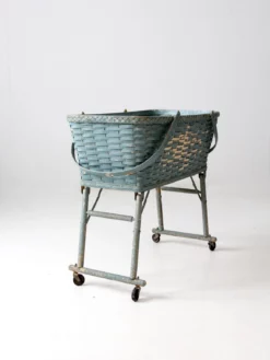 Antique Basket With Legs 17 Antique Basket With Legs -Chairish Shop antique basket with legs 5420