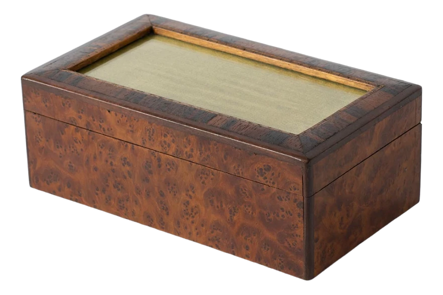 Antique Burl Wood Box, 1920s 1 Antique Burl Wood Box, 1920s