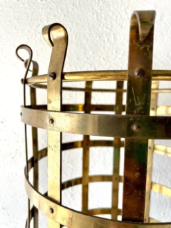 Antique Caged Brass Umbrella Stand 11 Antique Caged Brass Umbrella Stand -Chairish Shop antique caged brass umbrella stand 2618 scaled