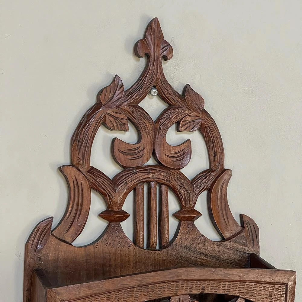 Antique Carved French Wall-Mounted Letter Holder 10 Antique Carved French Wall-Mounted Letter Holder - Image 10