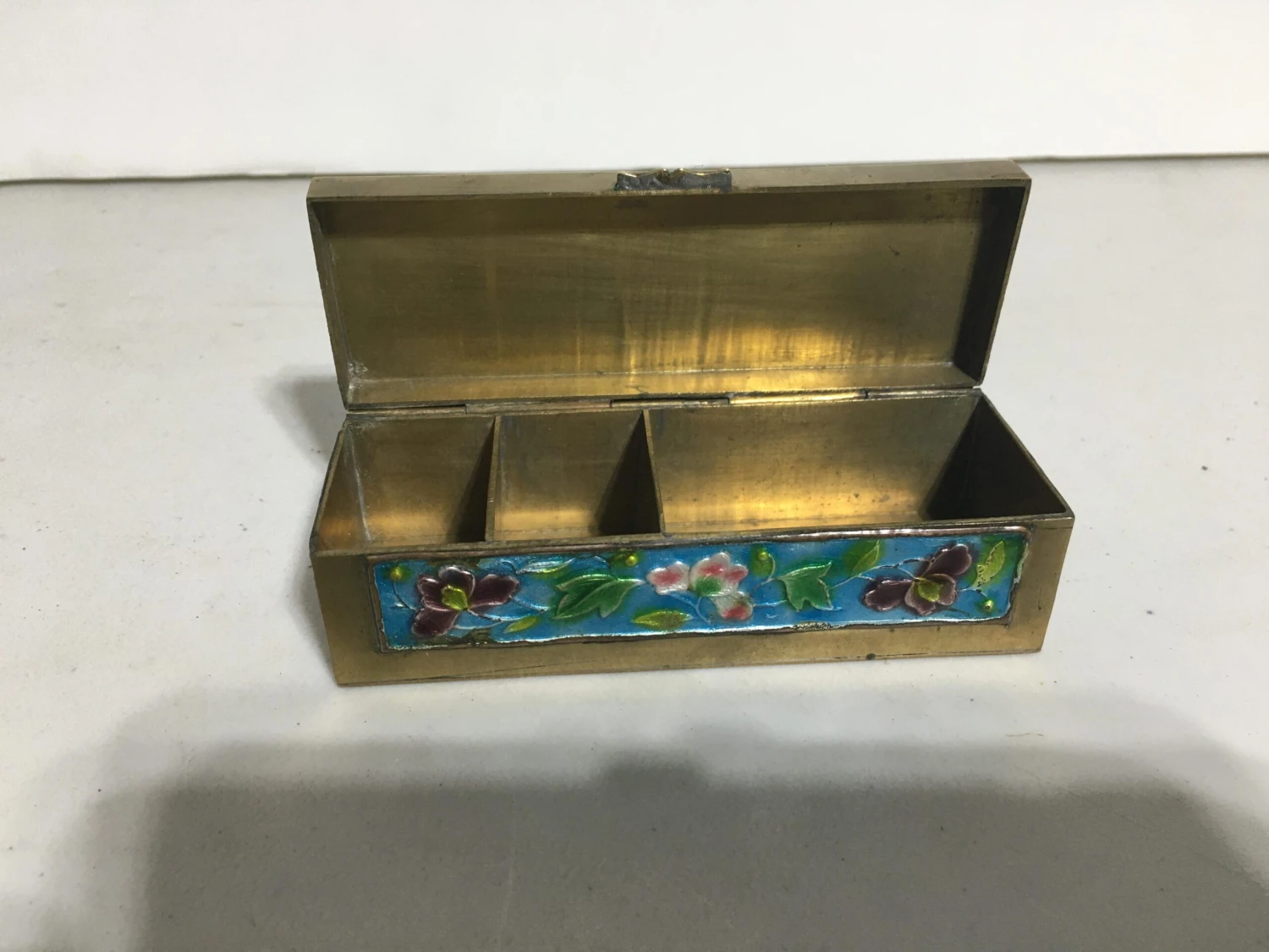 Antique Chinese Enamel Stamp Box 2 Antique Chinese Enamel Stamp Box - Image 2