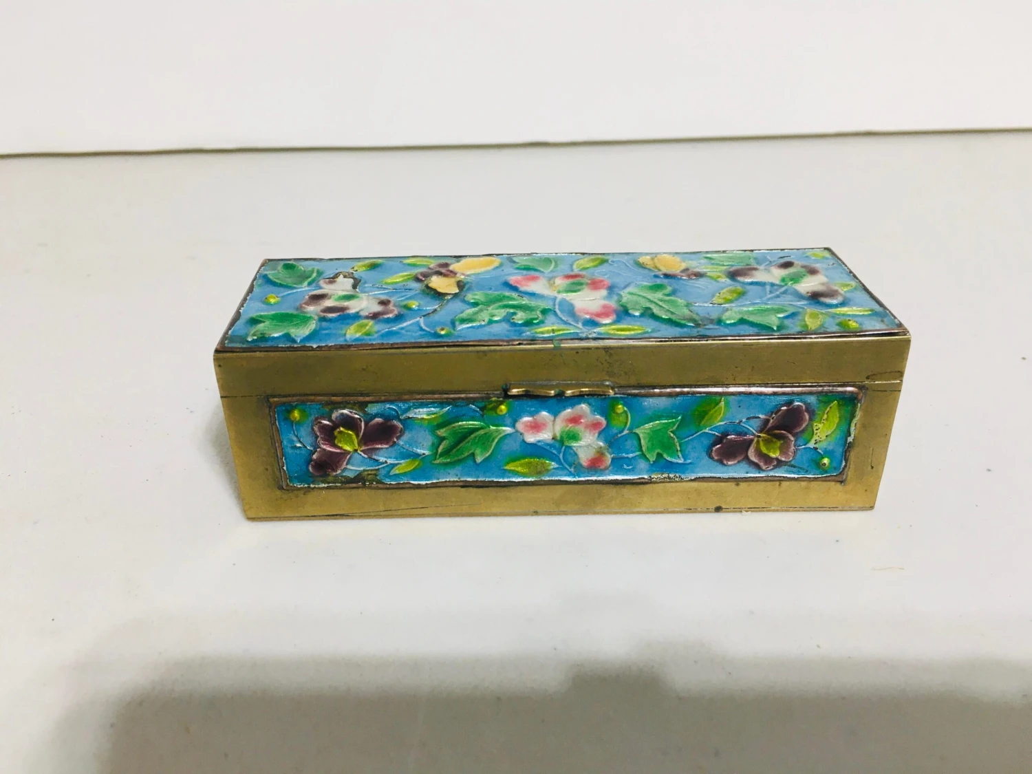 Antique Chinese Enamel Stamp Box 5 Antique Chinese Enamel Stamp Box - Image 5