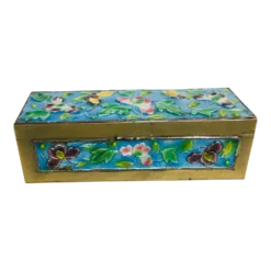 Antique Chinese Enamel Stamp Box
