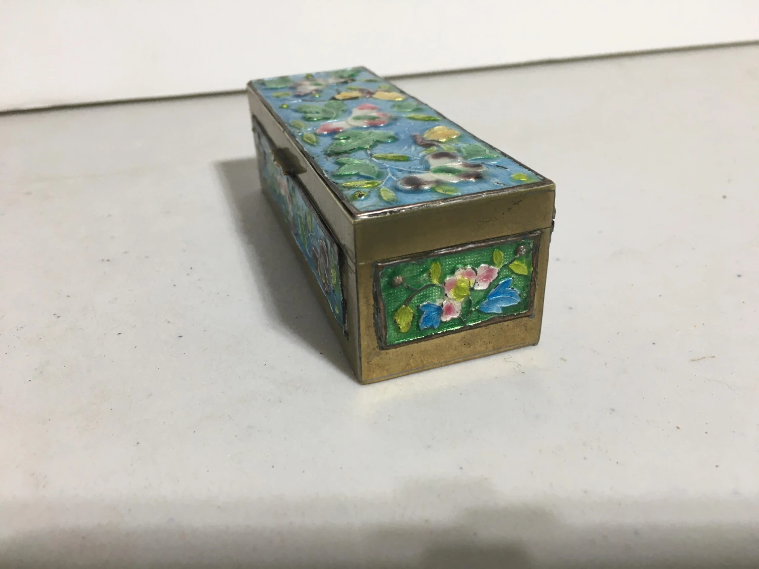 Antique Chinese Enamel Stamp Box 3 Antique Chinese Enamel Stamp Box - Image 3