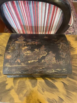 Antique Chinese Export Chinoiserie Black Lacquer Box 13 Antique Chinese Export Chinoiserie Black Lacquer Box -Chairish Shop antique chinese export chinoiserie black lacquer box 1538