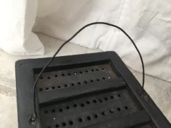 Antique Early 20th Century Wood And Punched Tin Cricket Box -Chairish Shop antique early 20th century wood and punched tin cricket box 9785 scaled