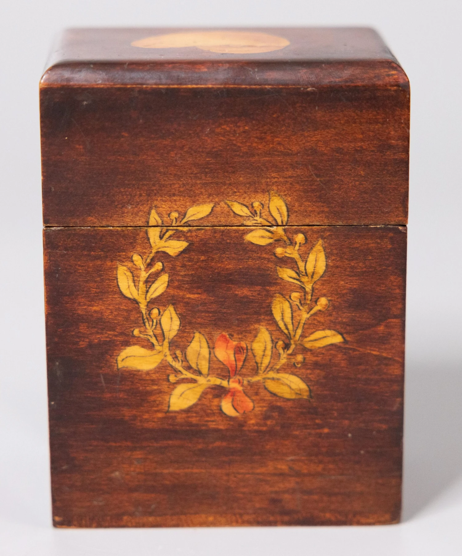 Antique English Sheraton Style Mahogany Playing Cards Box 2 Antique English Sheraton Style Mahogany Playing Cards Box - Image 2