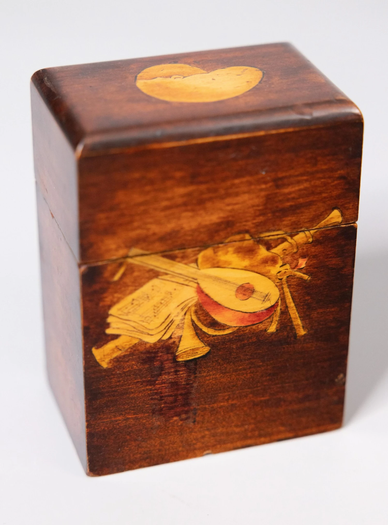 Antique English Sheraton Style Mahogany Playing Cards Box 6 Antique English Sheraton Style Mahogany Playing Cards Box - Image 6