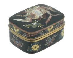 Antique Japanese Meiji Enameled Kogo Incense Box -Chairish Shop antique japanese meiji enameled kogo incense box 6372