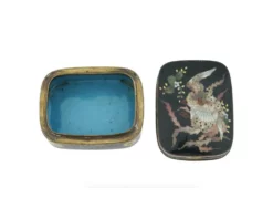 Antique Japanese Meiji Enameled Kogo Incense Box -Chairish Shop antique japanese meiji enameled kogo incense box 9923