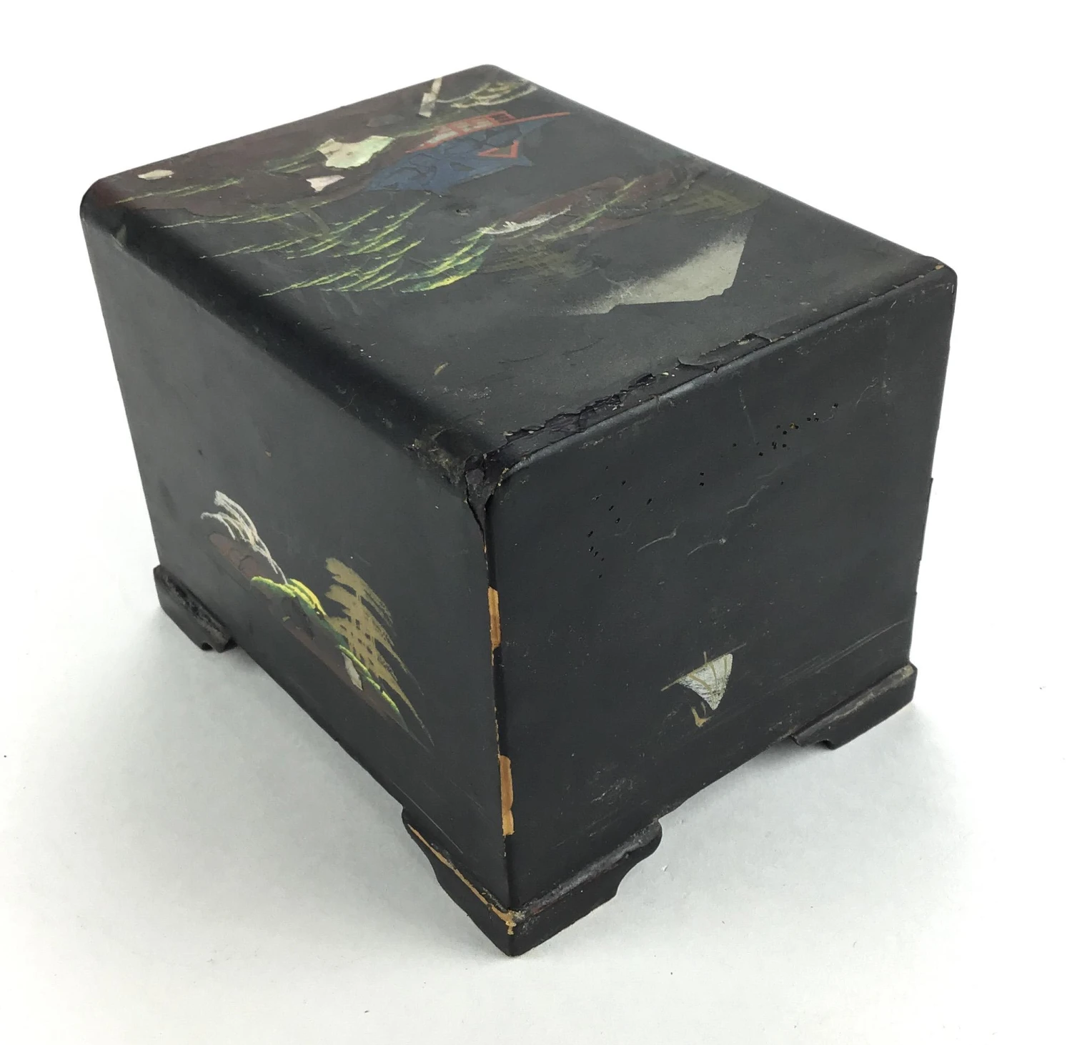 Antique Japanese Wood Miniature Jewelry Box 7 Antique Japanese Wood Miniature Jewelry Box - Image 7