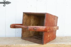 Antique Painted Red Wooden Basket 17 Antique Painted Red Wooden Basket -Chairish Shop antique painted red wooden basket 4208