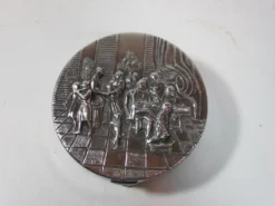 Antique Silver-Plated Round Repousse Box, Made In Denmark 19 Antique Silver-Plated Round Repousse Box, Made In Denmark -Chairish Shop antique silver plated round repousse box made in denmark 0521