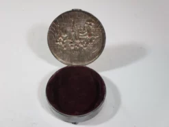 Antique Silver-Plated Round Repousse Box, Made In Denmark 12 Antique Silver-Plated Round Repousse Box, Made In Denmark -Chairish Shop antique silver plated round repousse box made in denmark 9708