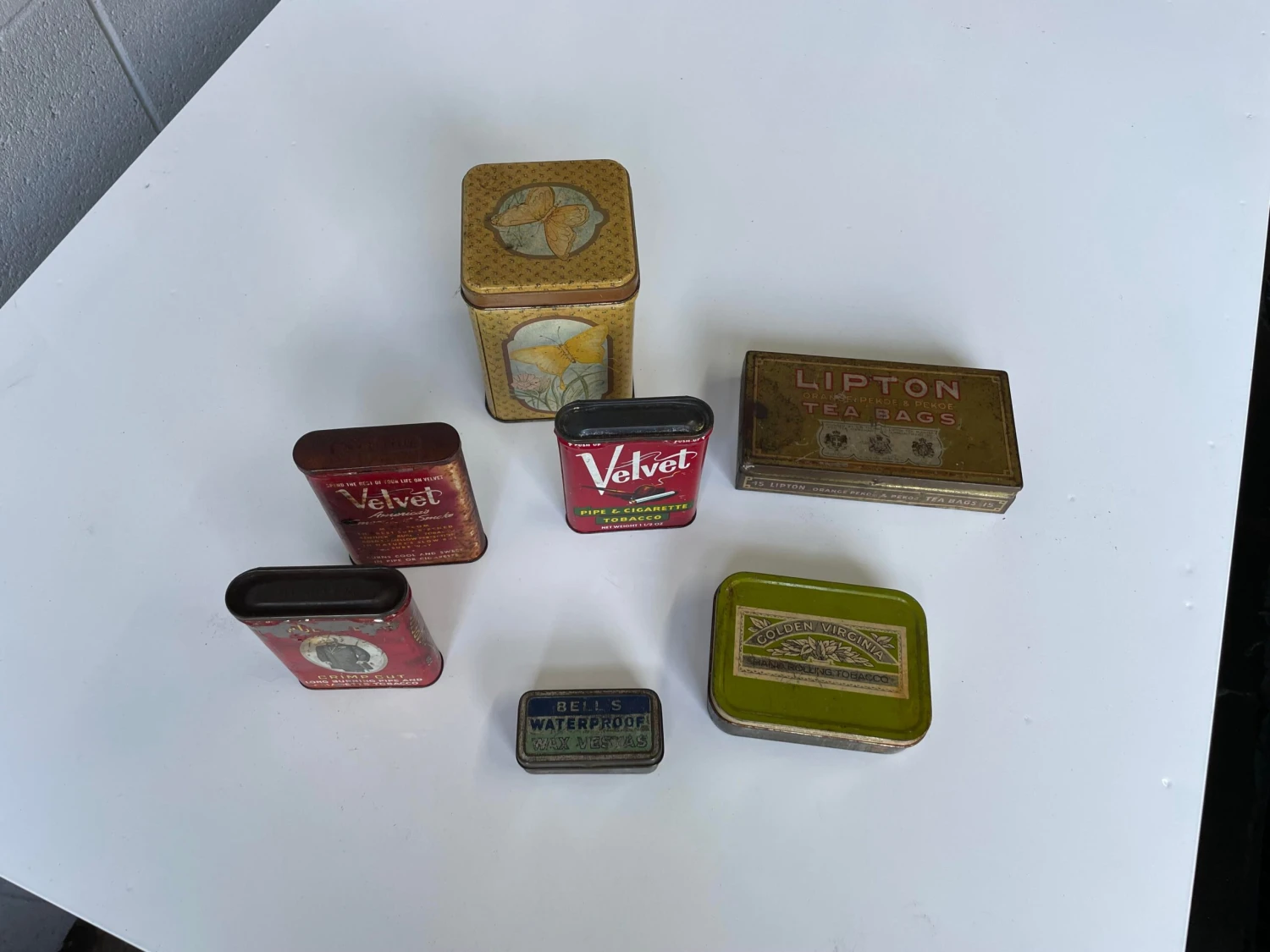 Antique Tobacco And Tea Tins 4 Antique Tobacco And Tea Tins - Image 4