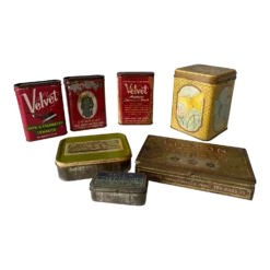 Antique Tobacco And Tea Tins