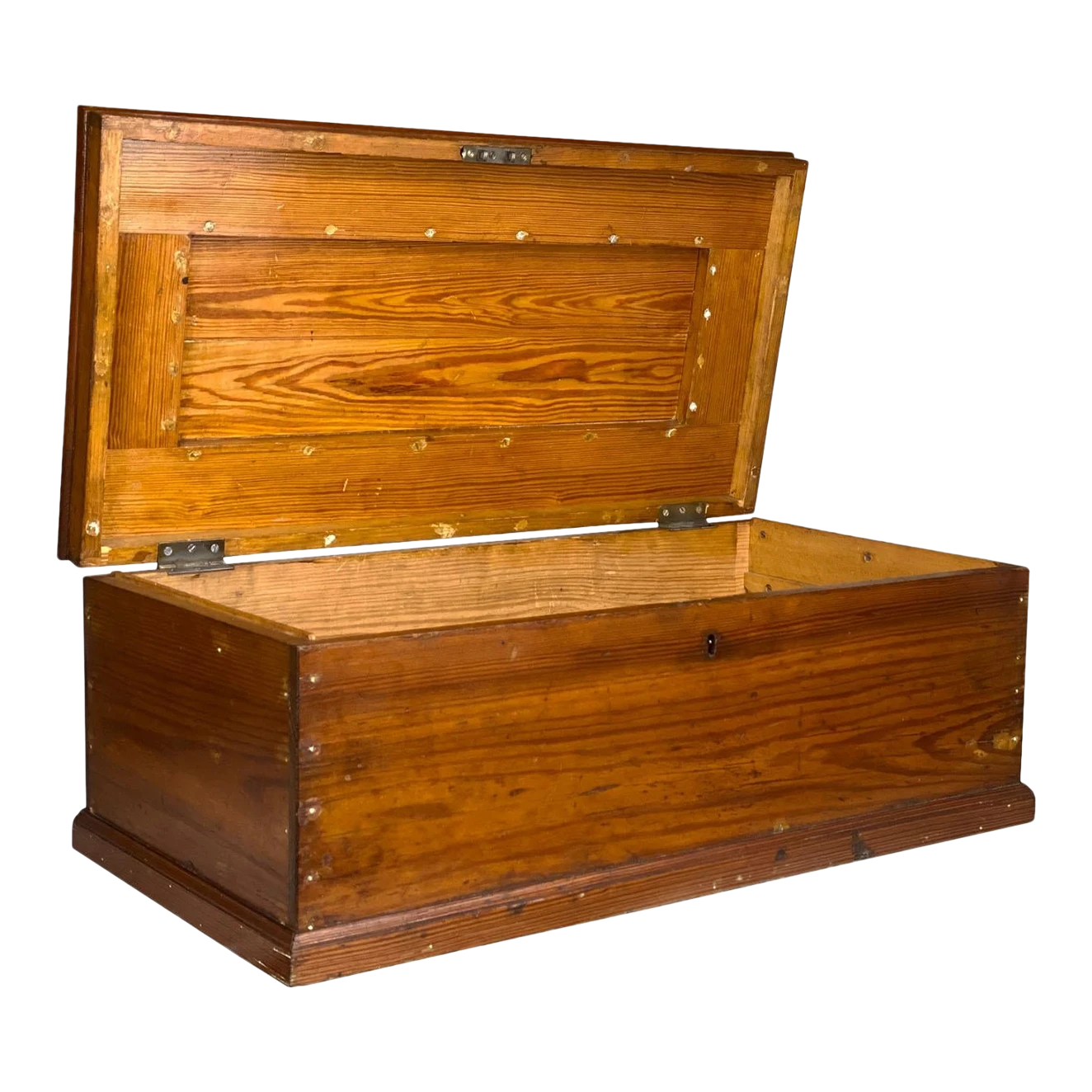 Antique Traditional Farmhouse Pine Wood Tool Box Machinist Chest 1 Antique Traditional Farmhouse Pine Wood Tool Box Machinist Chest