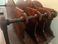 Antique Victorian Mahogany Canterbury/ Magazine Stand -Chairish Shop antique victorian mahogany canterbury magazine stand 2091 scaled