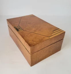 Art Deco Burlwood Box With Inlay -Chairish Shop art deco burlwood box with inlay 4359