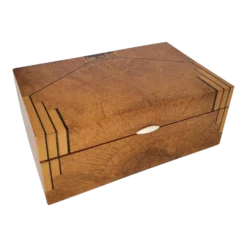 Art Deco Burlwood Box With Inlay
