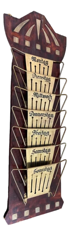 Art Deco Wall Mounted Magazine Rack, Germany, 1920s