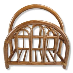 Bamboo Magazine Book Rack Holder Petite Bent Wood Rattan 14 Bamboo Magazine Book Rack Holder Petite Bent Wood Rattan -Chairish Shop bamboo magazine book rack holder petite bent wood rattan 7722