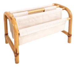 Bamboo Magazine Rack, Italy, 1970s